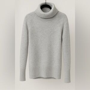 Aritzia Babaton Nicolas Turtleneck Light Grey
Wool Cashmere Knit Sweater